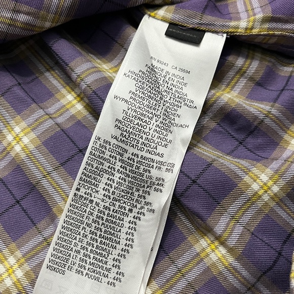 NWT - Diesel Men's Western Check Shirt - Size M - Picture 12 of 13